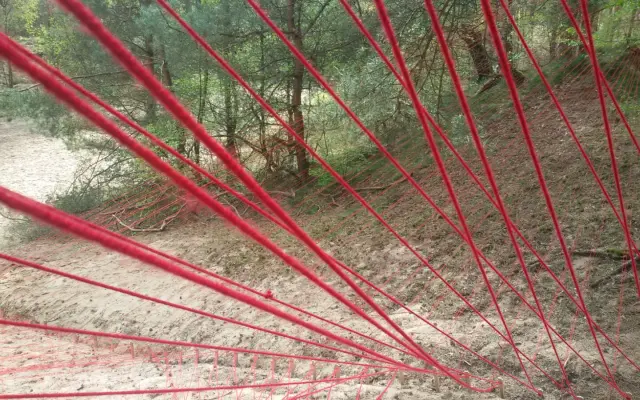 Rood draad landschap