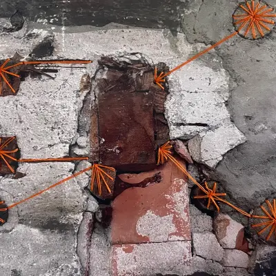 Orange prickar