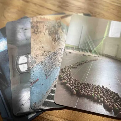 set 4 kunstkaarten 